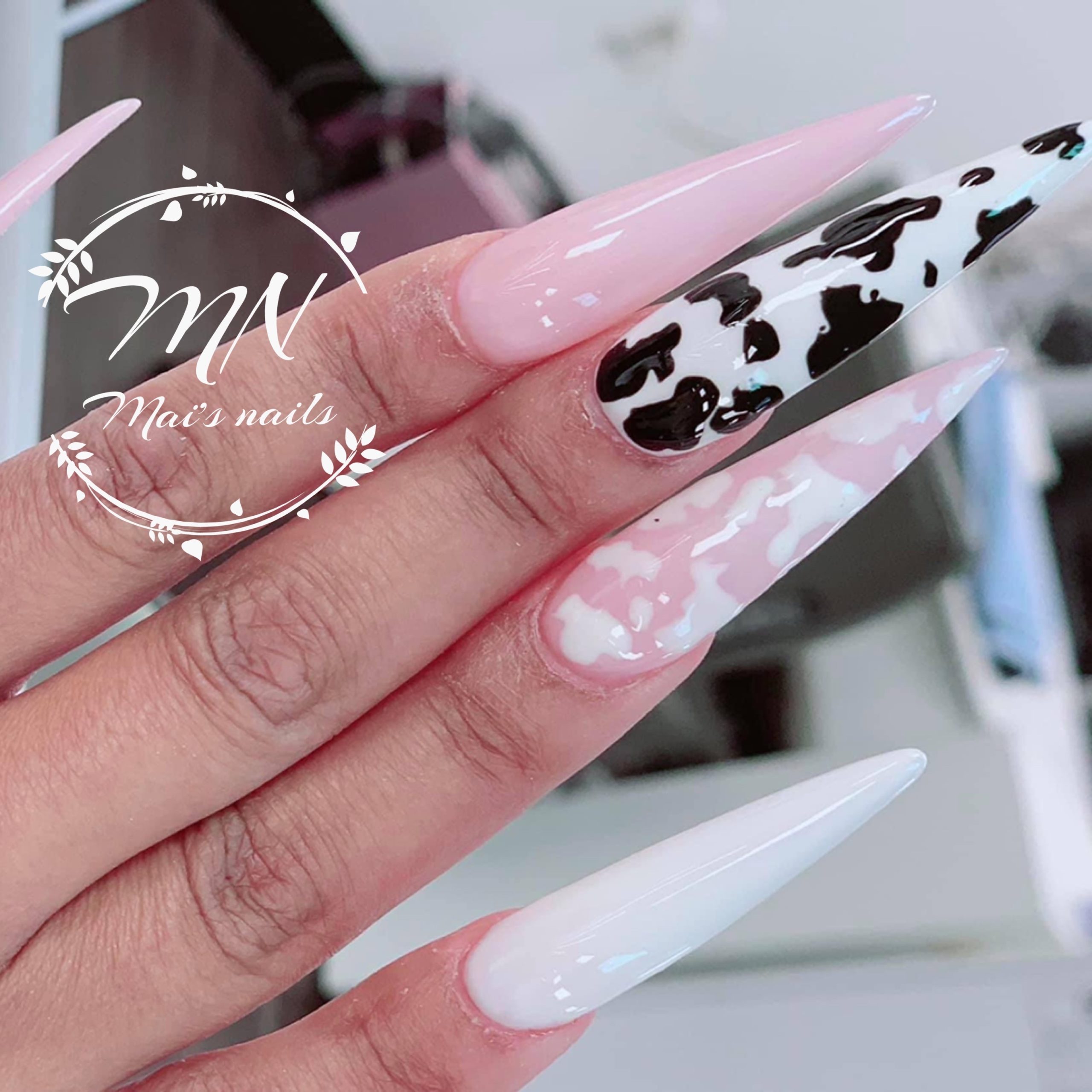 I like! | Gel shellac nails, Square gel nails, Leopard nails